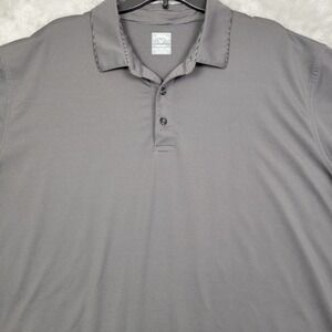 Callaway Opti-Dri Polo Shirt Mens XXL Grey With Black Stripes‎ Performance